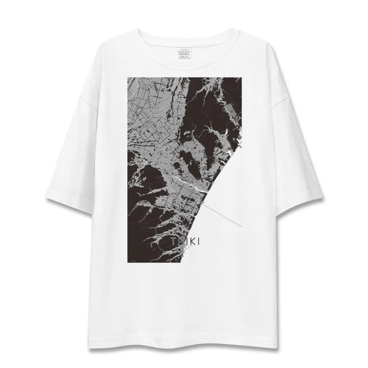 【大樹(北海道)】地図柄ビッグシルエットTシャツ