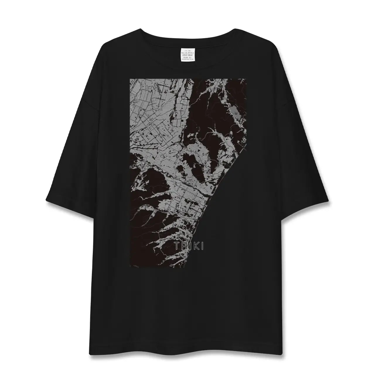 【大樹(北海道)】地図柄ビッグシルエットTシャツ