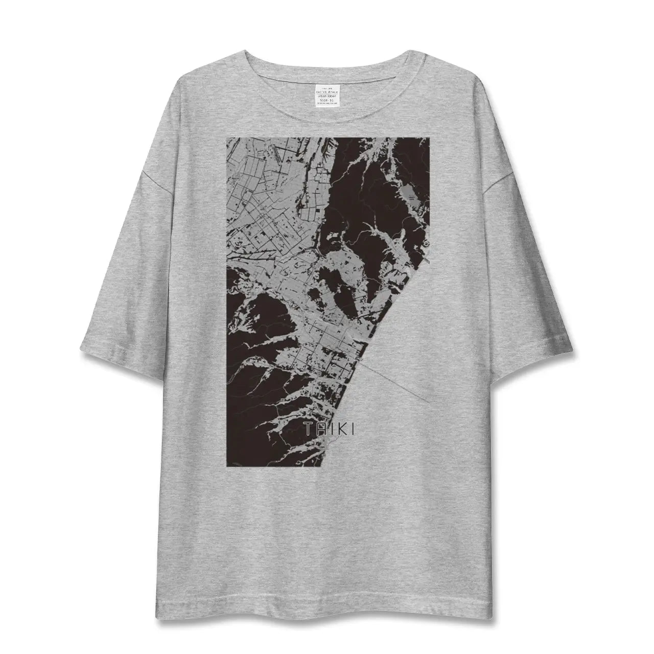 【大樹(北海道)】地図柄ビッグシルエットTシャツ