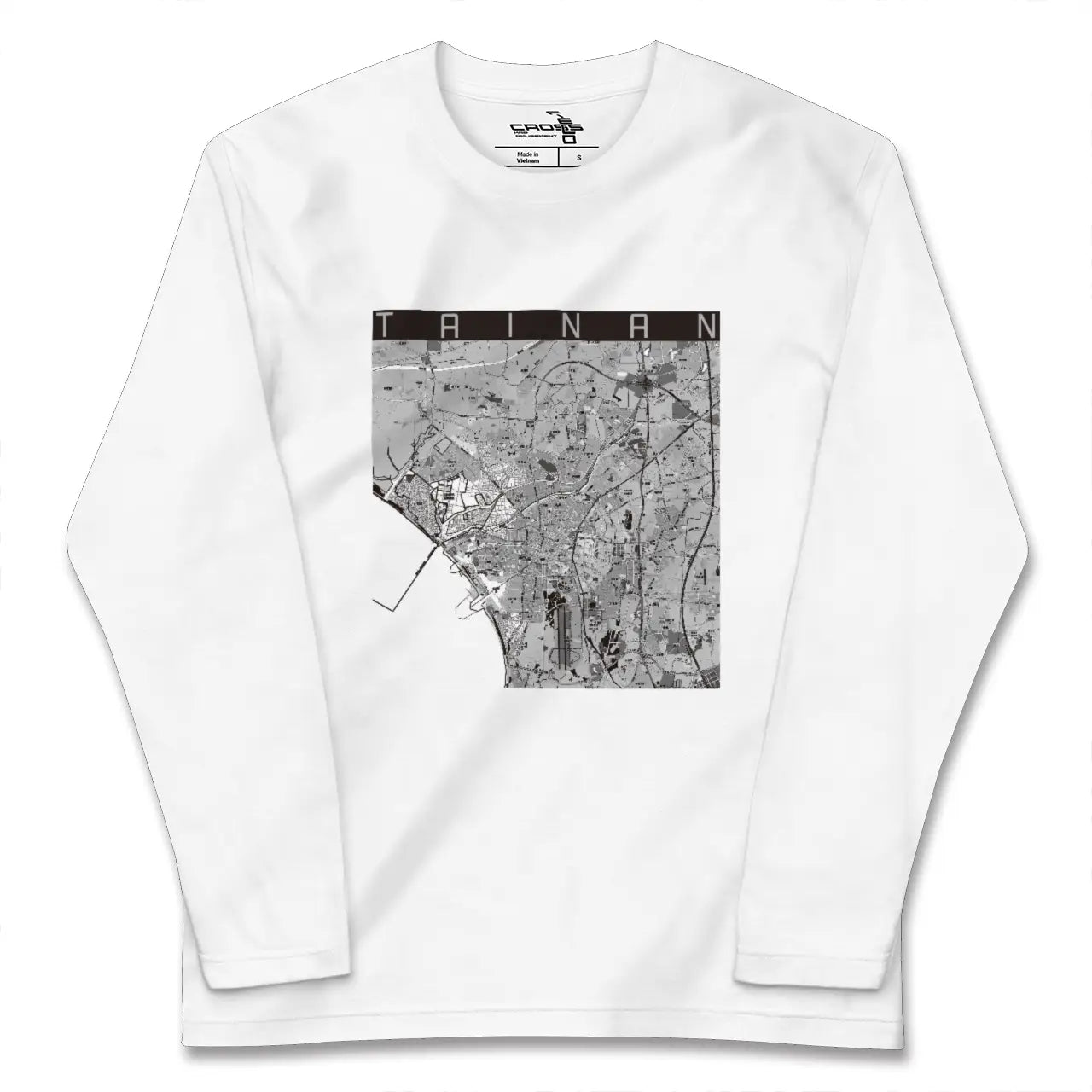 【台南(台湾)】地図柄ロングスリーブTシャツ
