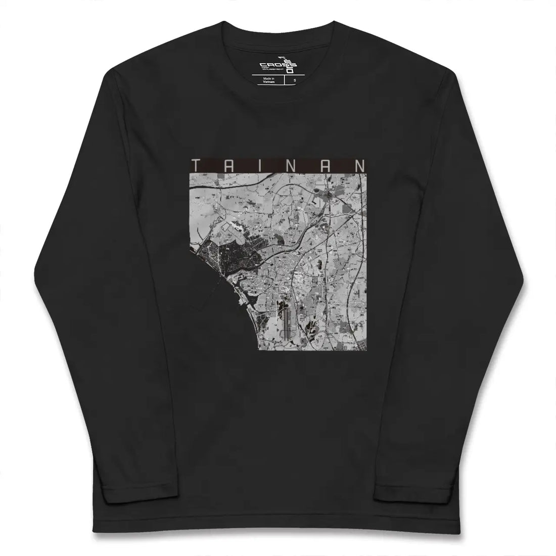 【台南(台湾)】地図柄ロングスリーブTシャツ