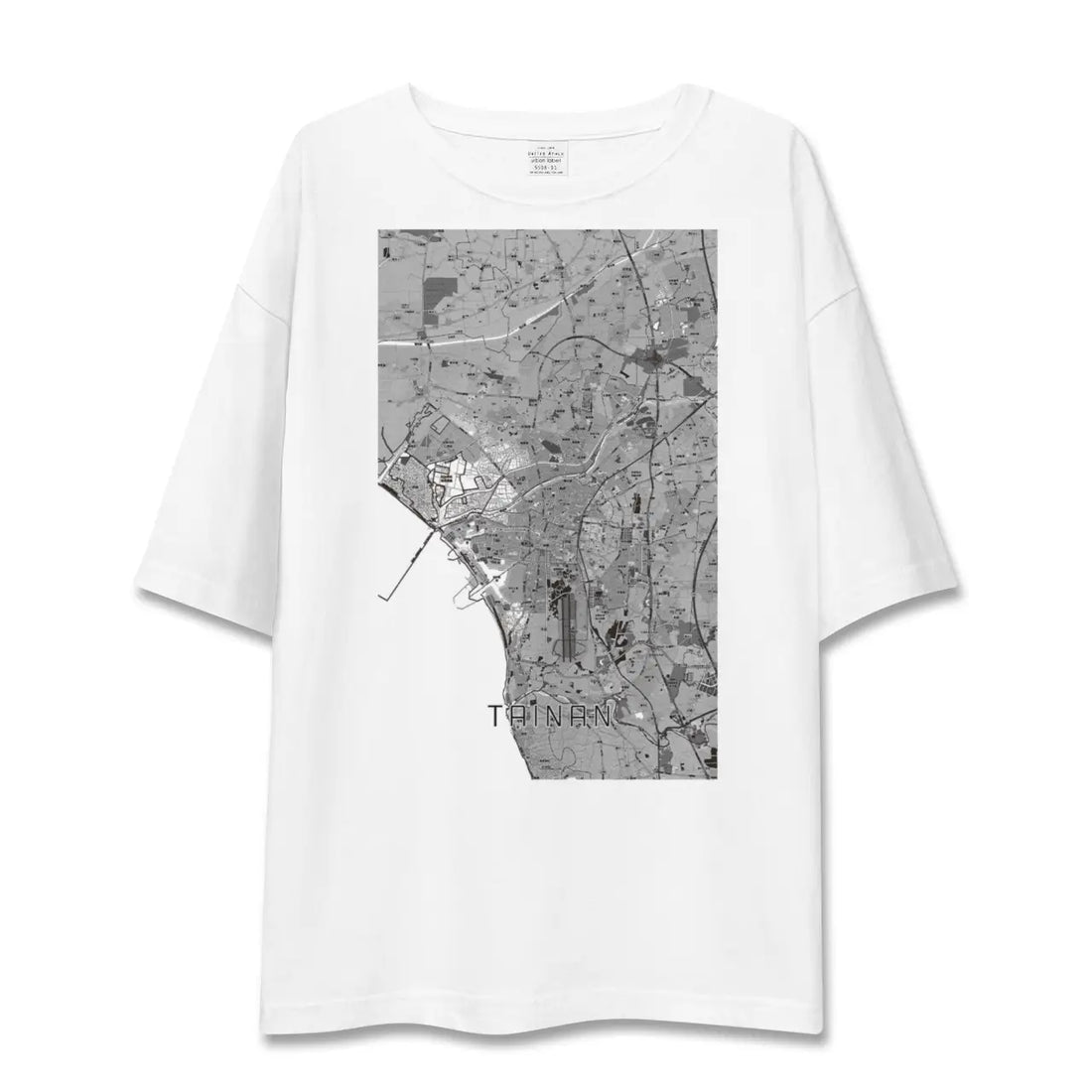 【台南(台湾)】地図柄ビッグシルエットTシャツ