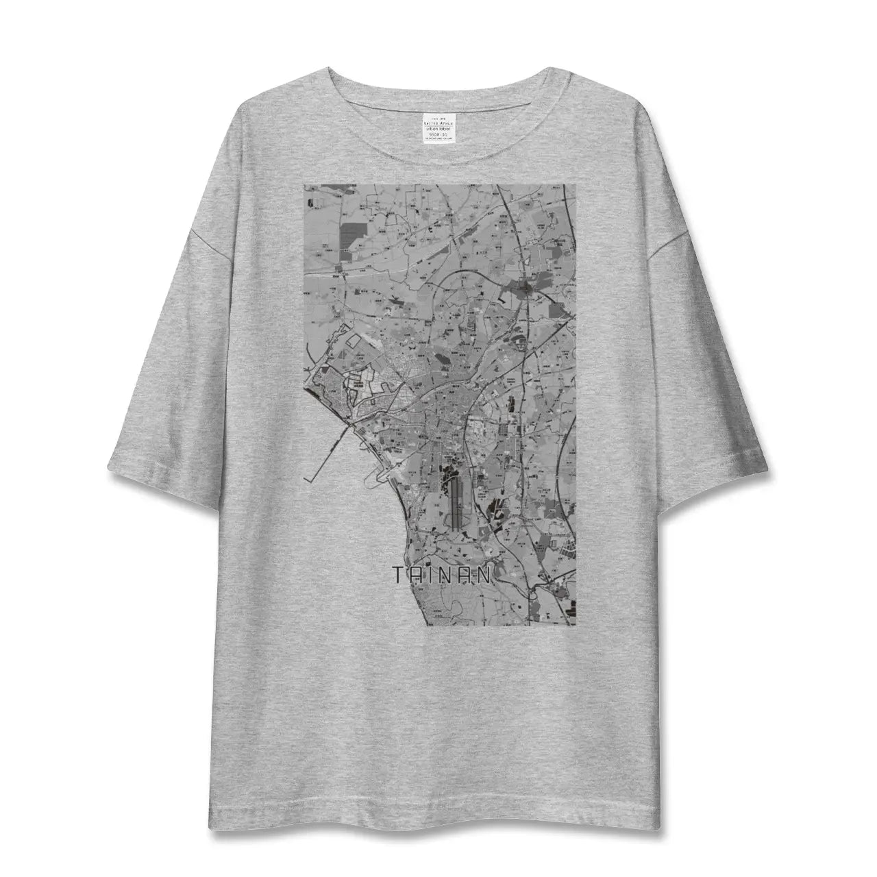 【台南(台湾)】地図柄ビッグシルエットTシャツ