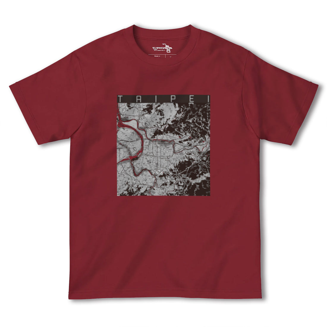 【台北(台湾)】地図柄ヘビーウェイトTシャツ