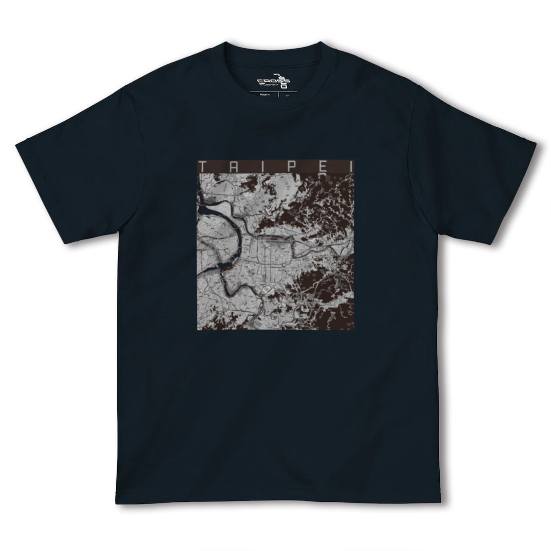 【台北(台湾)】地図柄ヘビーウェイトTシャツ