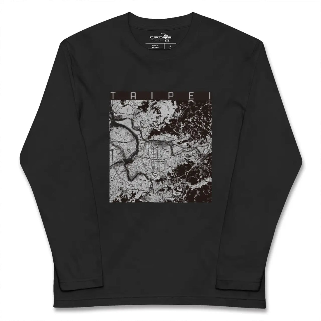 【台北(台湾)】地図柄ロングスリーブTシャツ