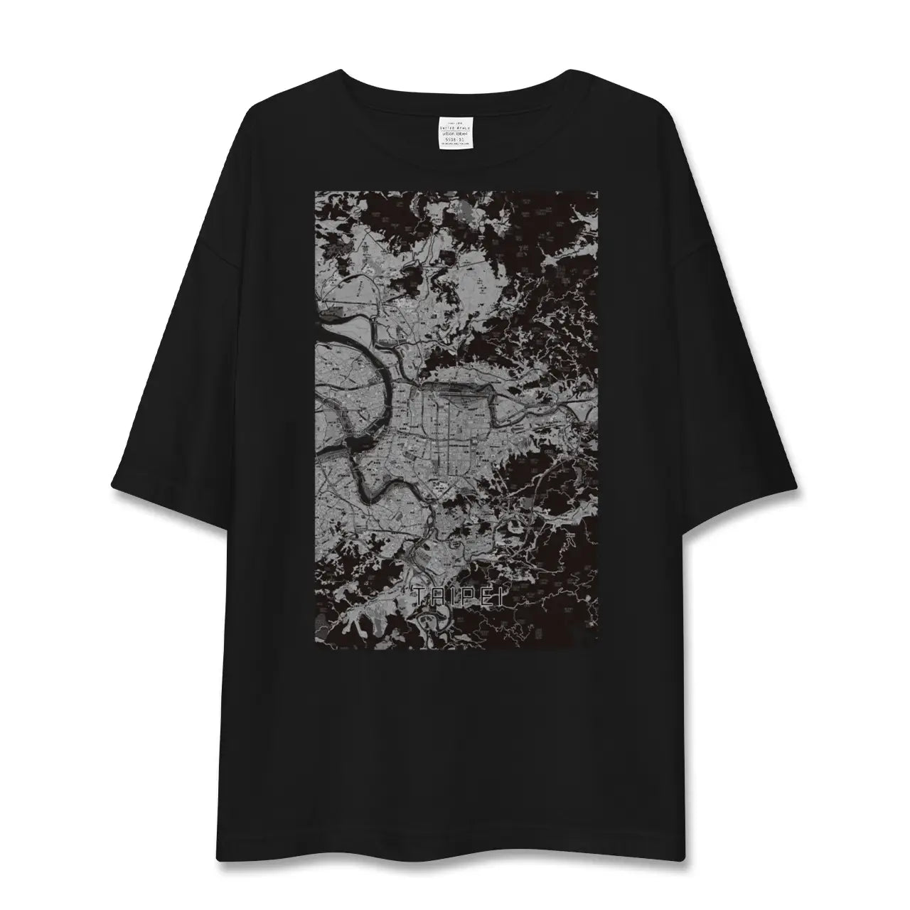 【台北(台湾)】地図柄ビッグシルエットTシャツ