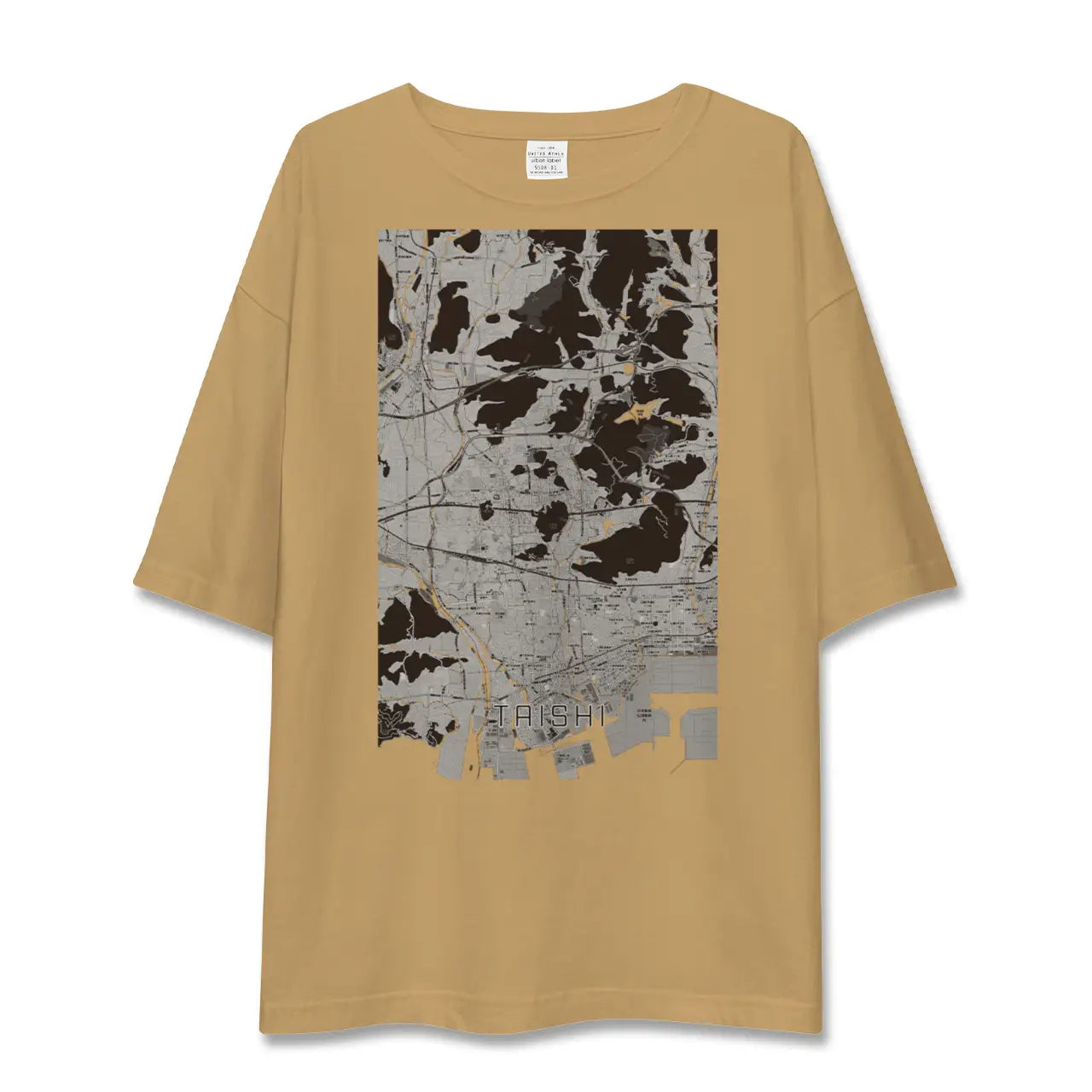 【太子(兵庫県)】地図柄ビッグシルエットTシャツ