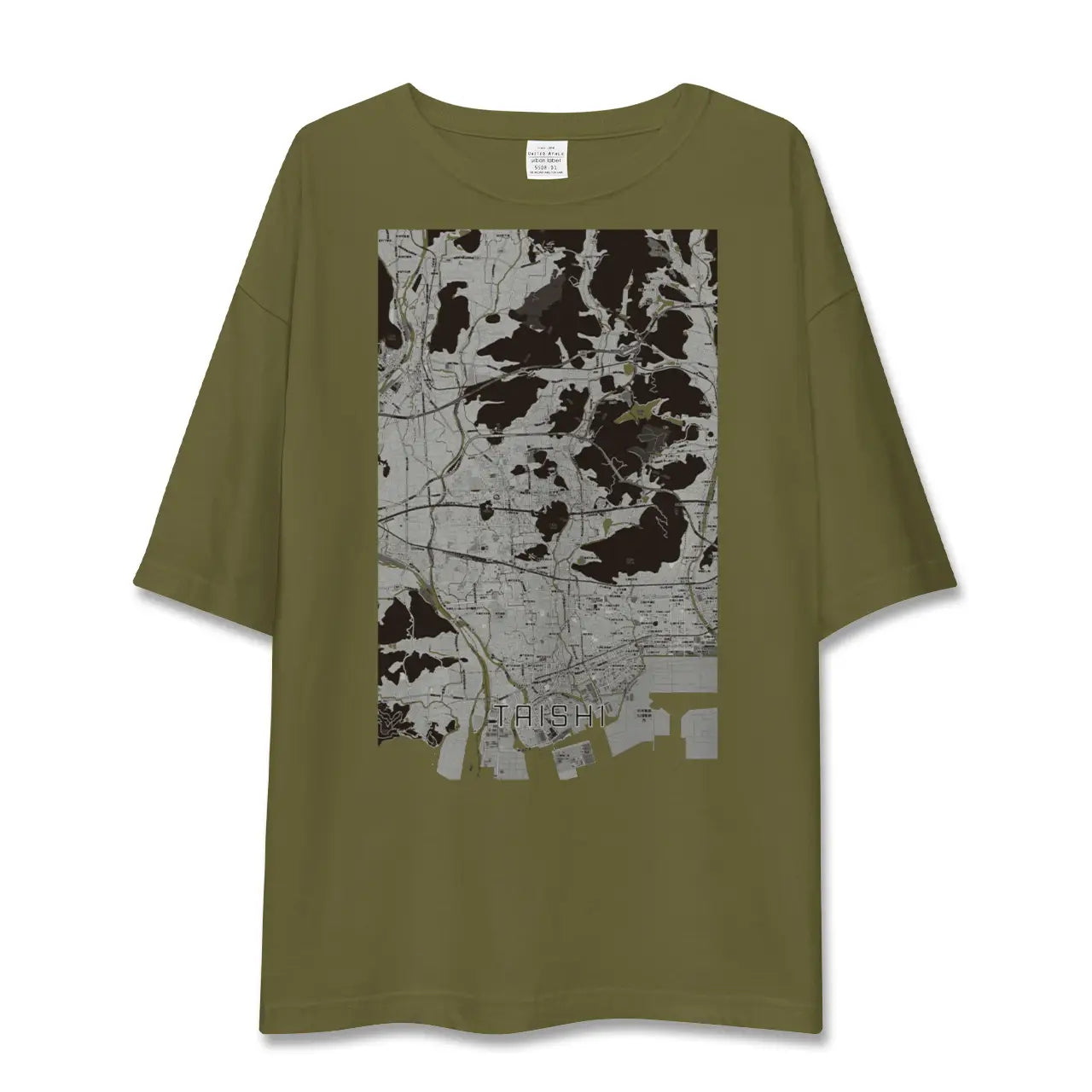 【太子(兵庫県)】地図柄ビッグシルエットTシャツ