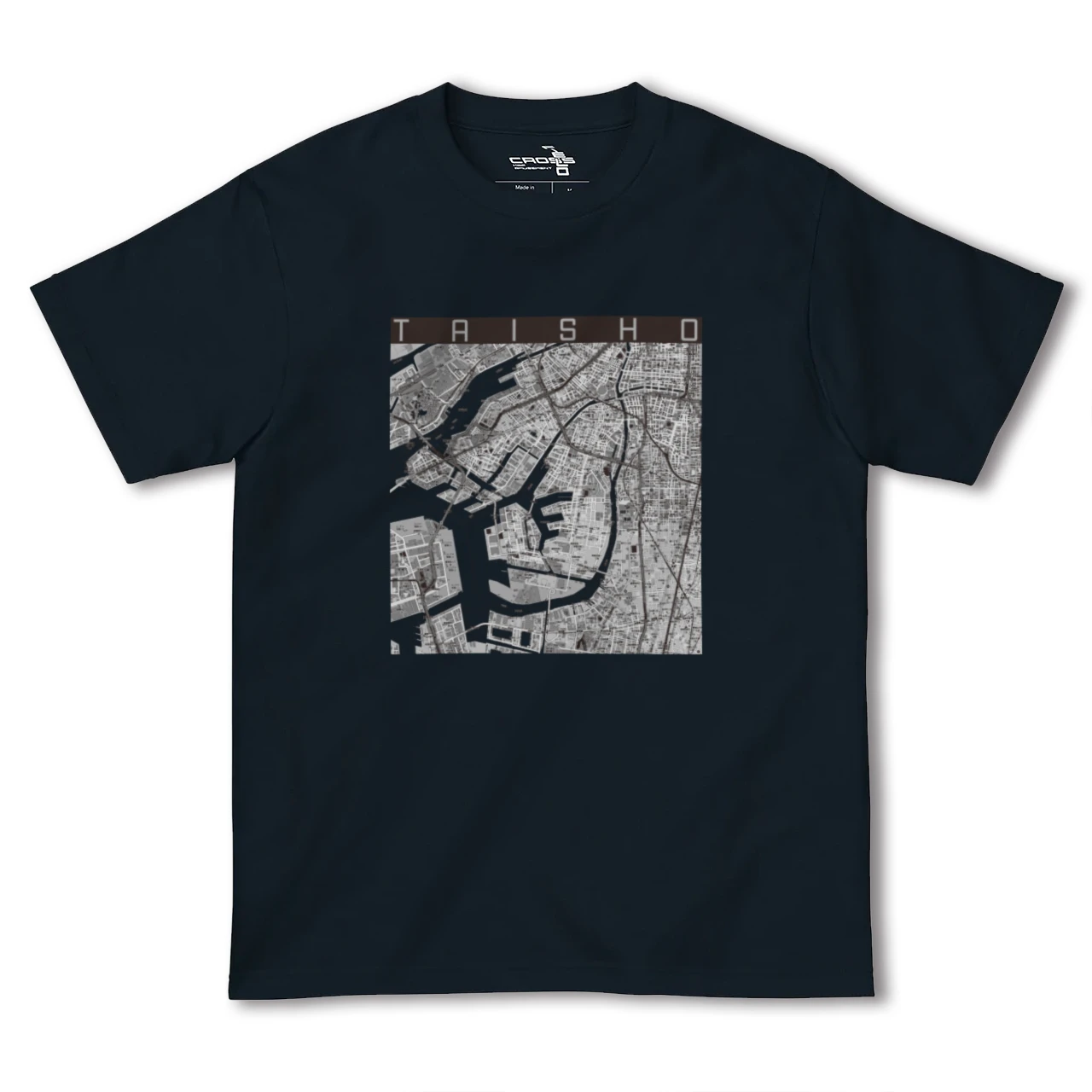【大正(大阪府)】地図柄ヘビーウェイトTシャツ