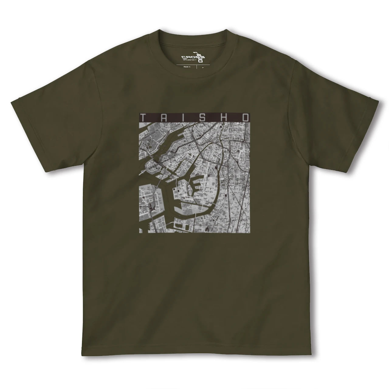 【大正(大阪府)】地図柄ヘビーウェイトTシャツ