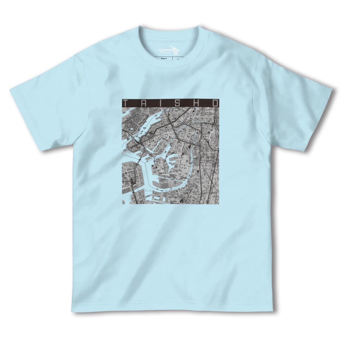 【大正(大阪府)】地図柄ヘビーウェイトTシャツ