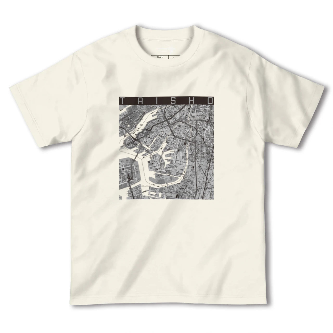 【大正(大阪府)】地図柄ヘビーウェイトTシャツ