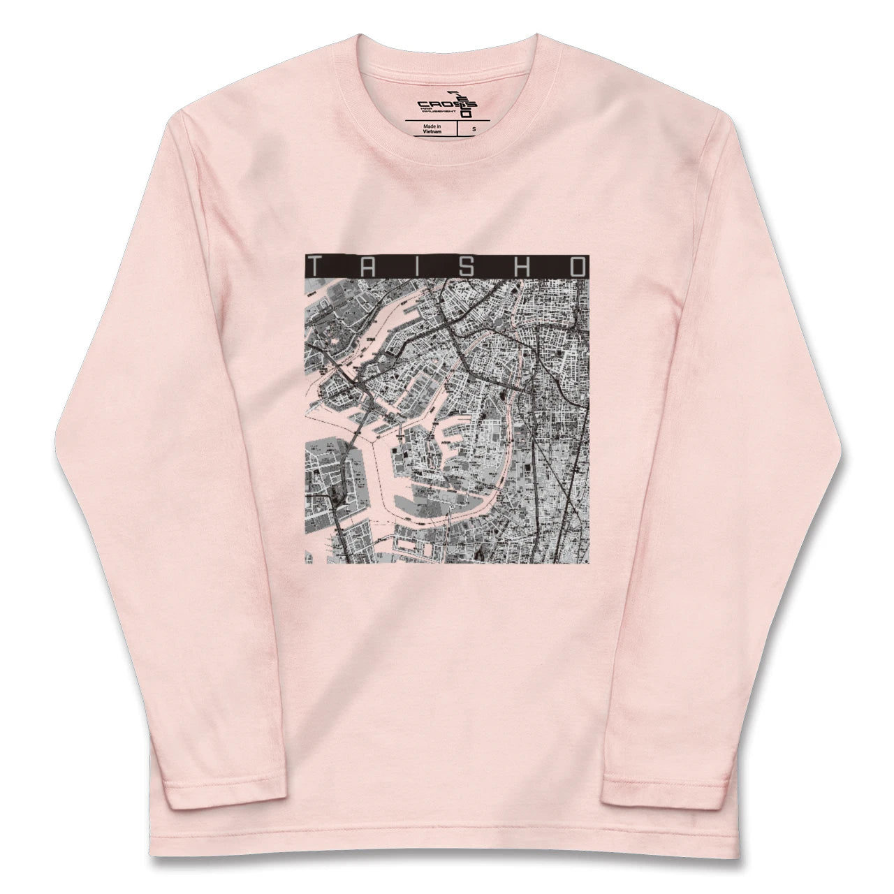 【大正(大阪府)】地図柄ロングスリーブTシャツ