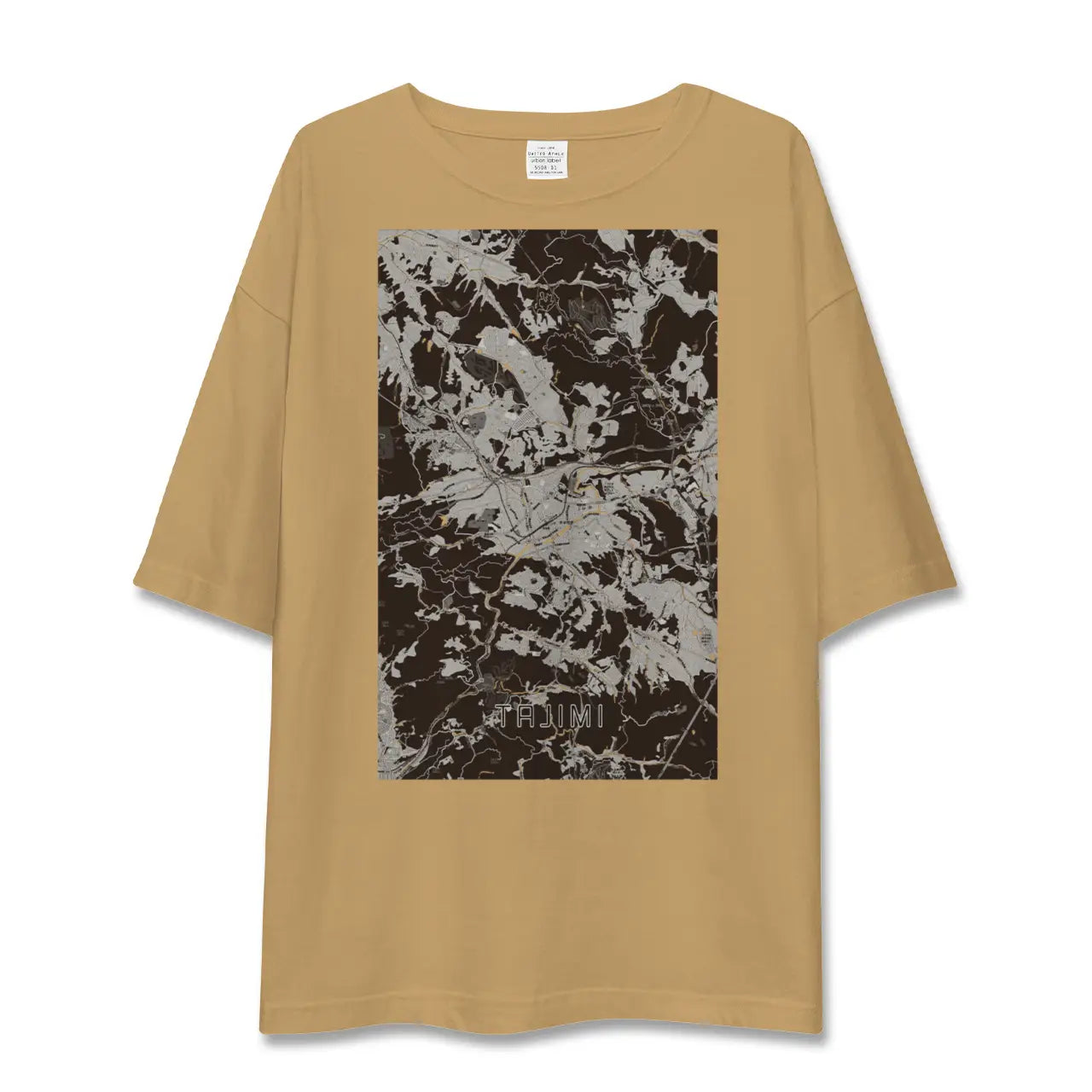 【多治見(岐阜県)】地図柄ビッグシルエットTシャツ