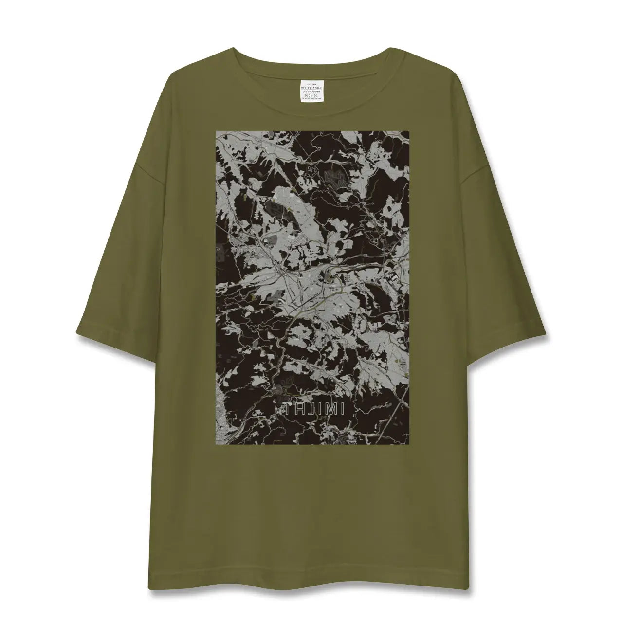 【多治見(岐阜県)】地図柄ビッグシルエットTシャツ