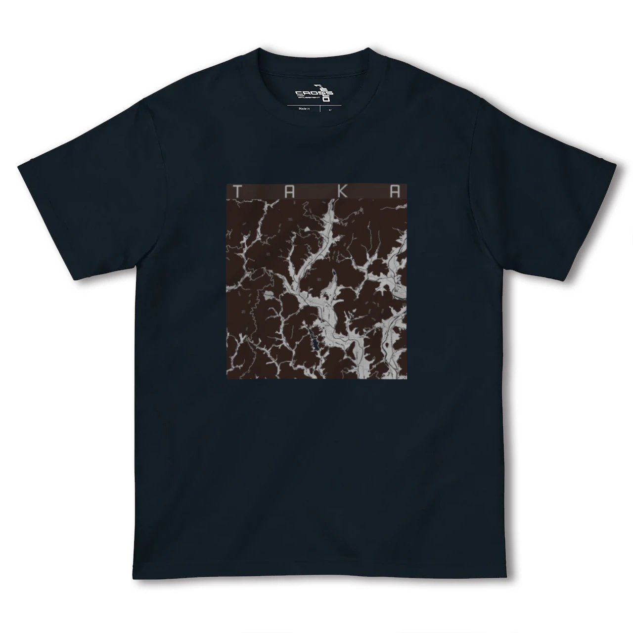 【多可(兵庫県)】地図柄ヘビーウェイトTシャツ