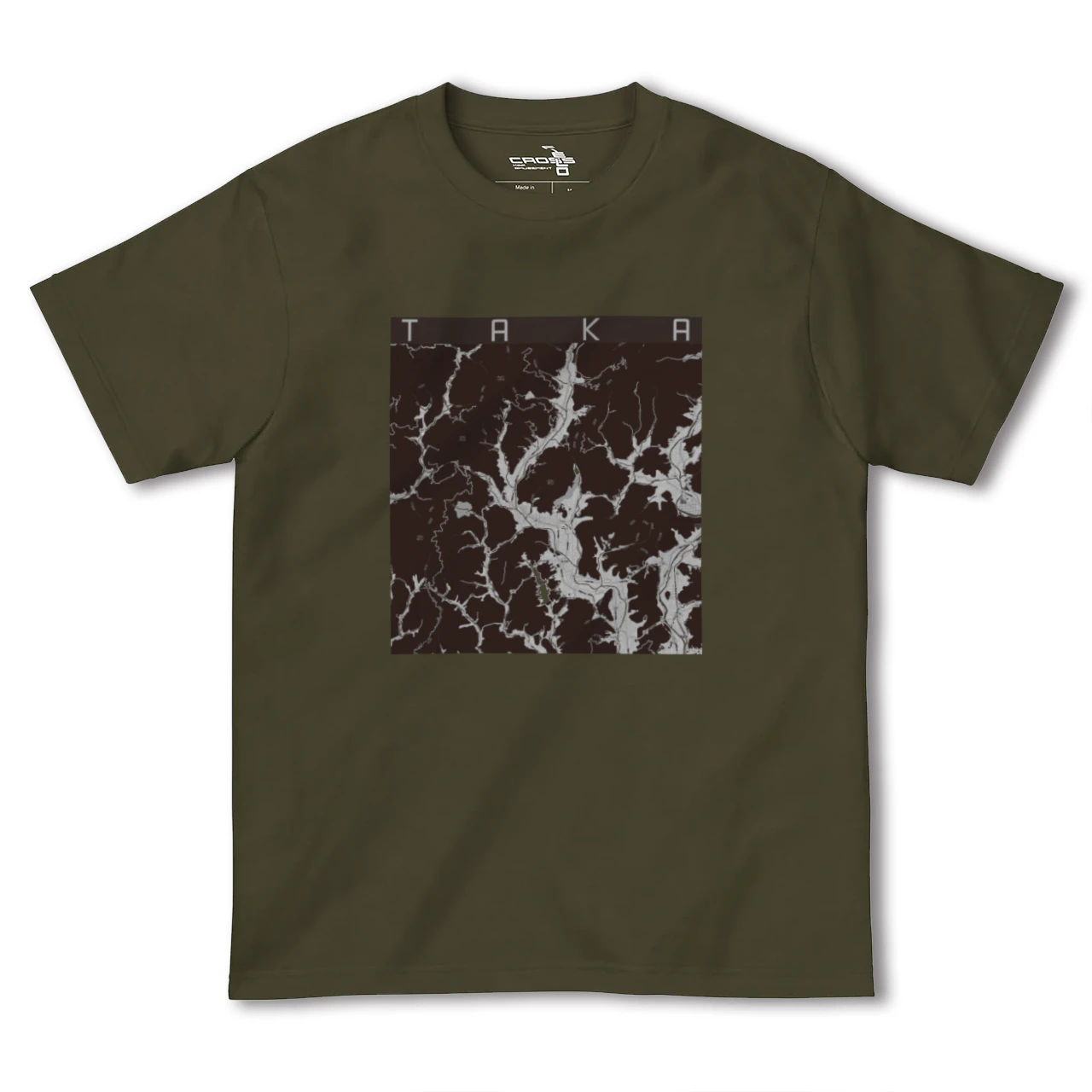 【多可(兵庫県)】地図柄ヘビーウェイトTシャツ