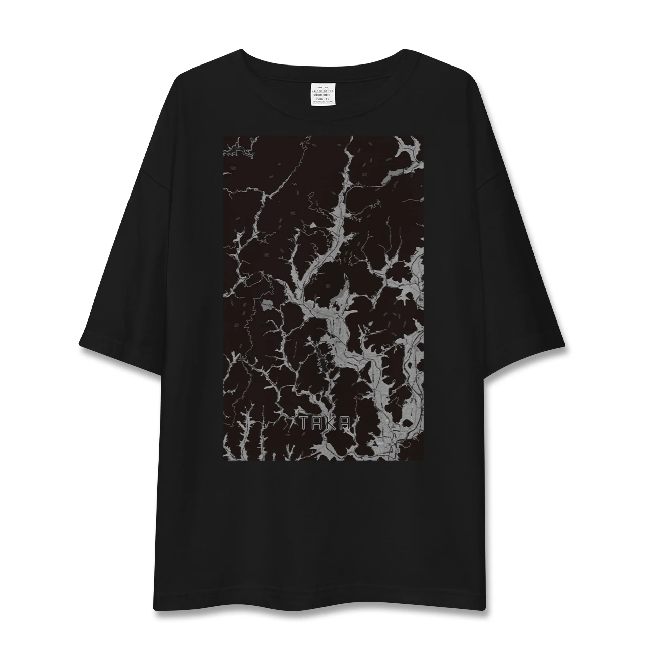 【多可(兵庫県)】地図柄ビッグシルエットTシャツ