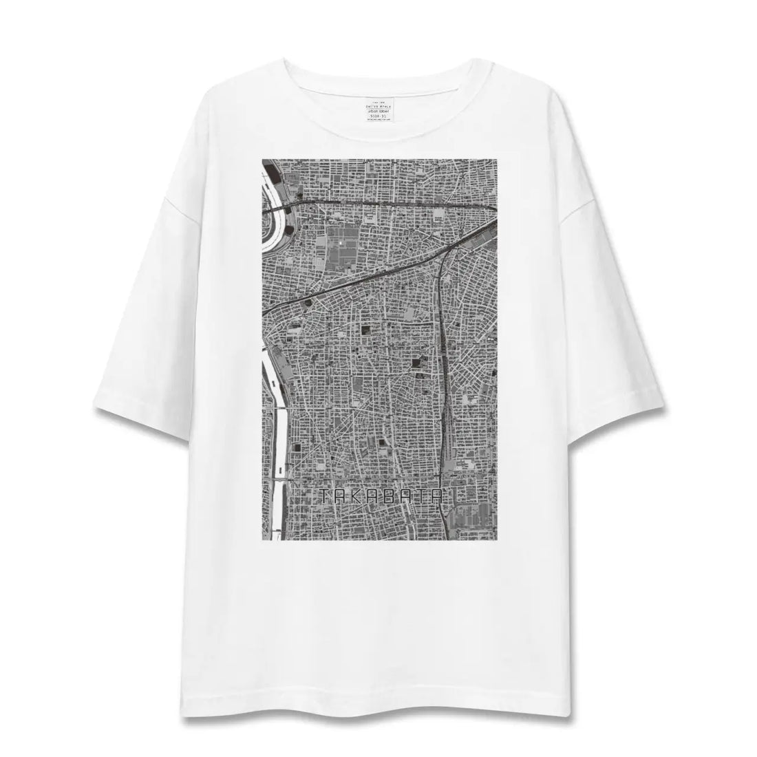 【高畑(愛知県)】地図柄ビッグシルエットTシャツ