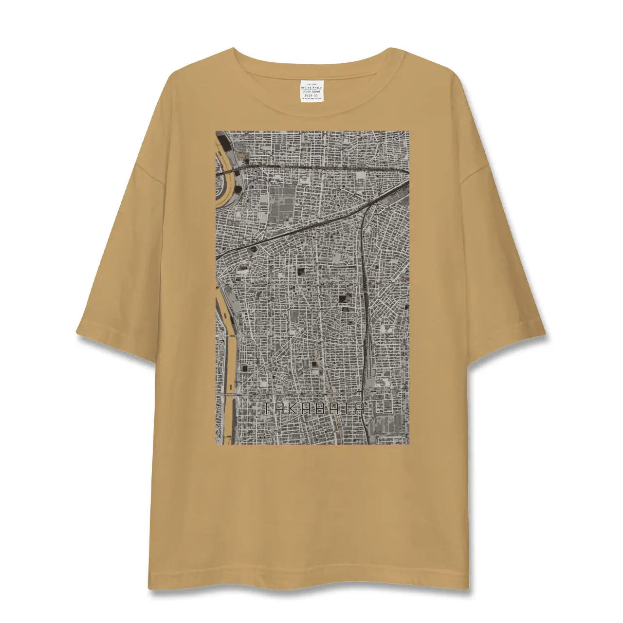 【高畑(愛知県)】地図柄ビッグシルエットTシャツ