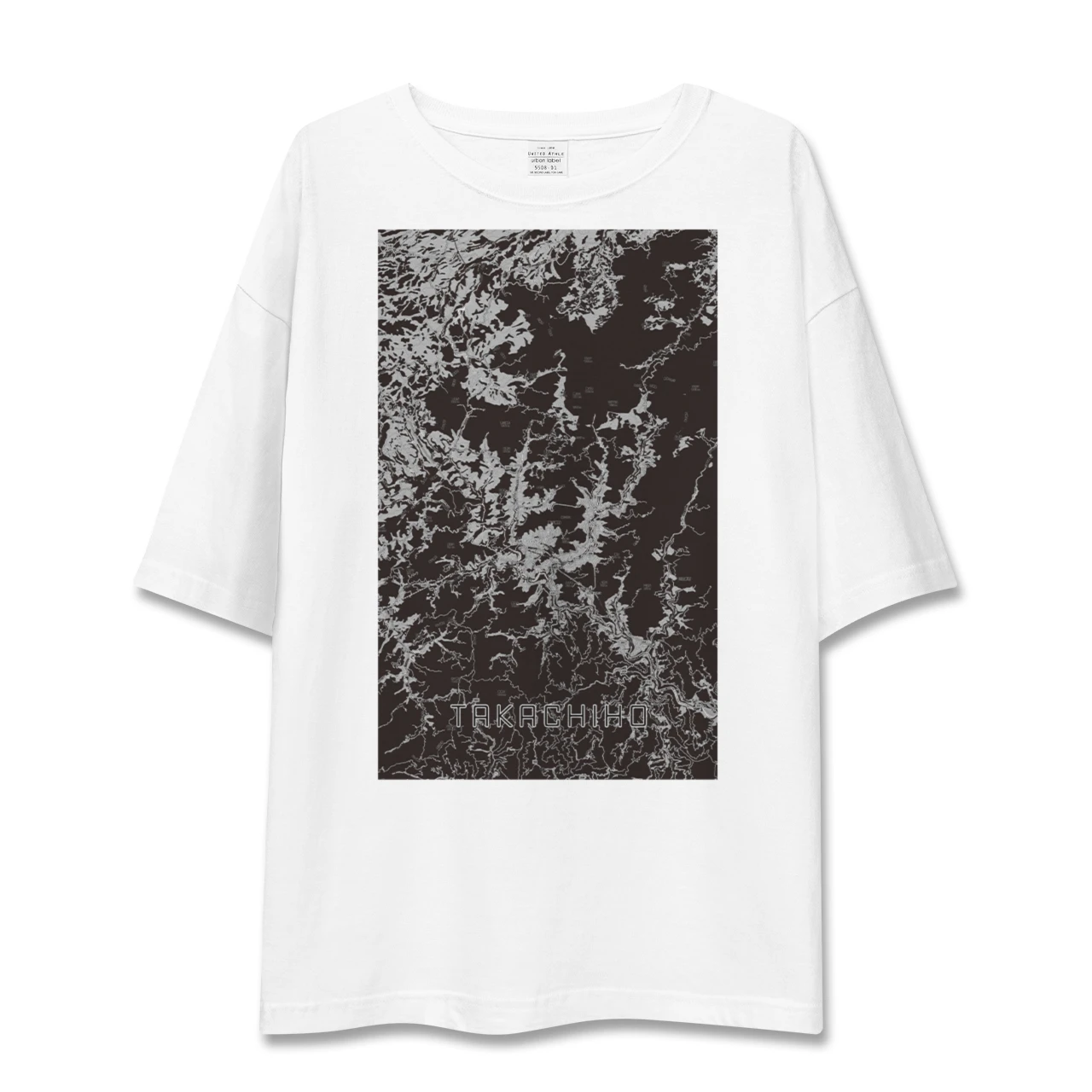 【高千穂(宮崎県)】地図柄ビッグシルエットTシャツ