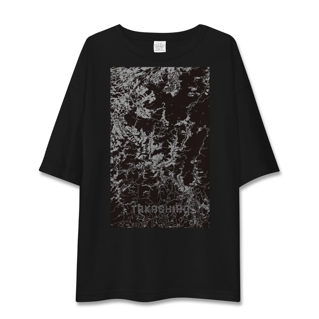 【高千穂(宮崎県)】地図柄ビッグシルエットTシャツ