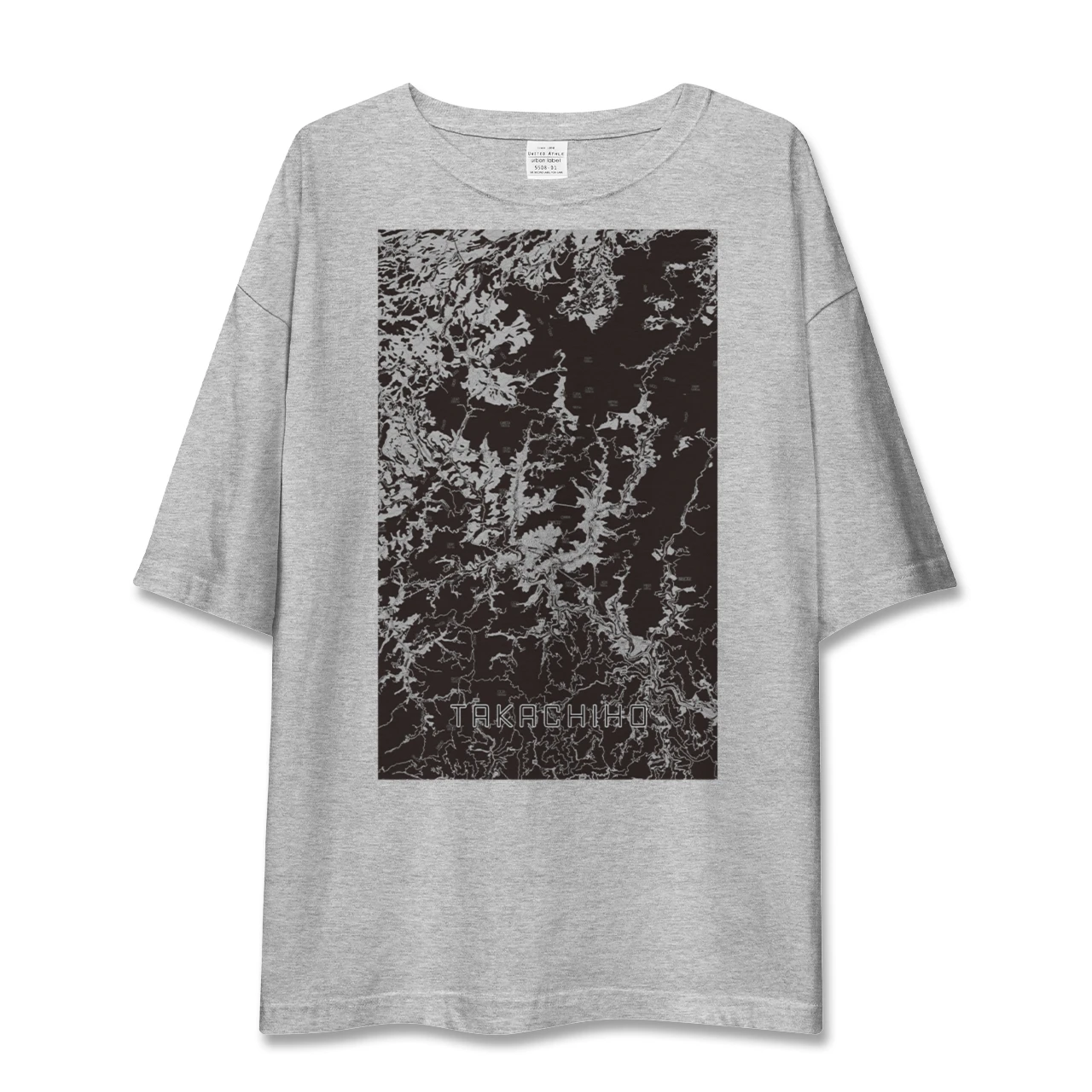 【高千穂(宮崎県)】地図柄ビッグシルエットTシャツ