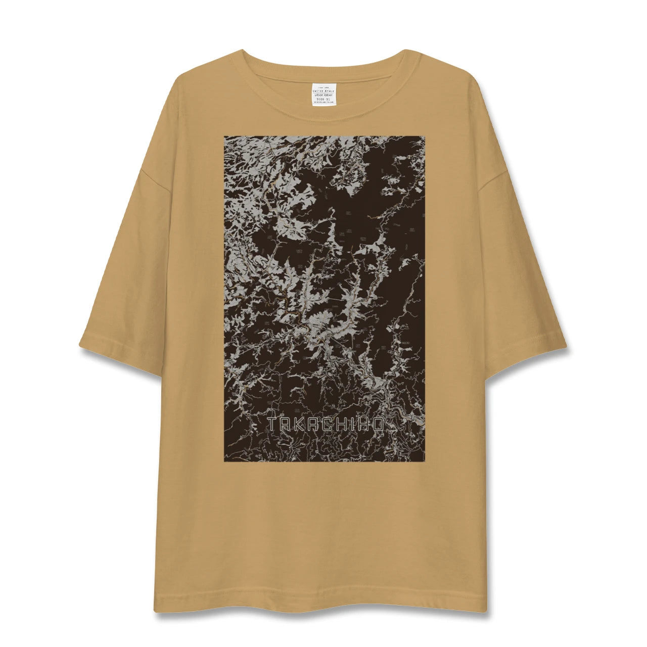 【高千穂(宮崎県)】地図柄ビッグシルエットTシャツ