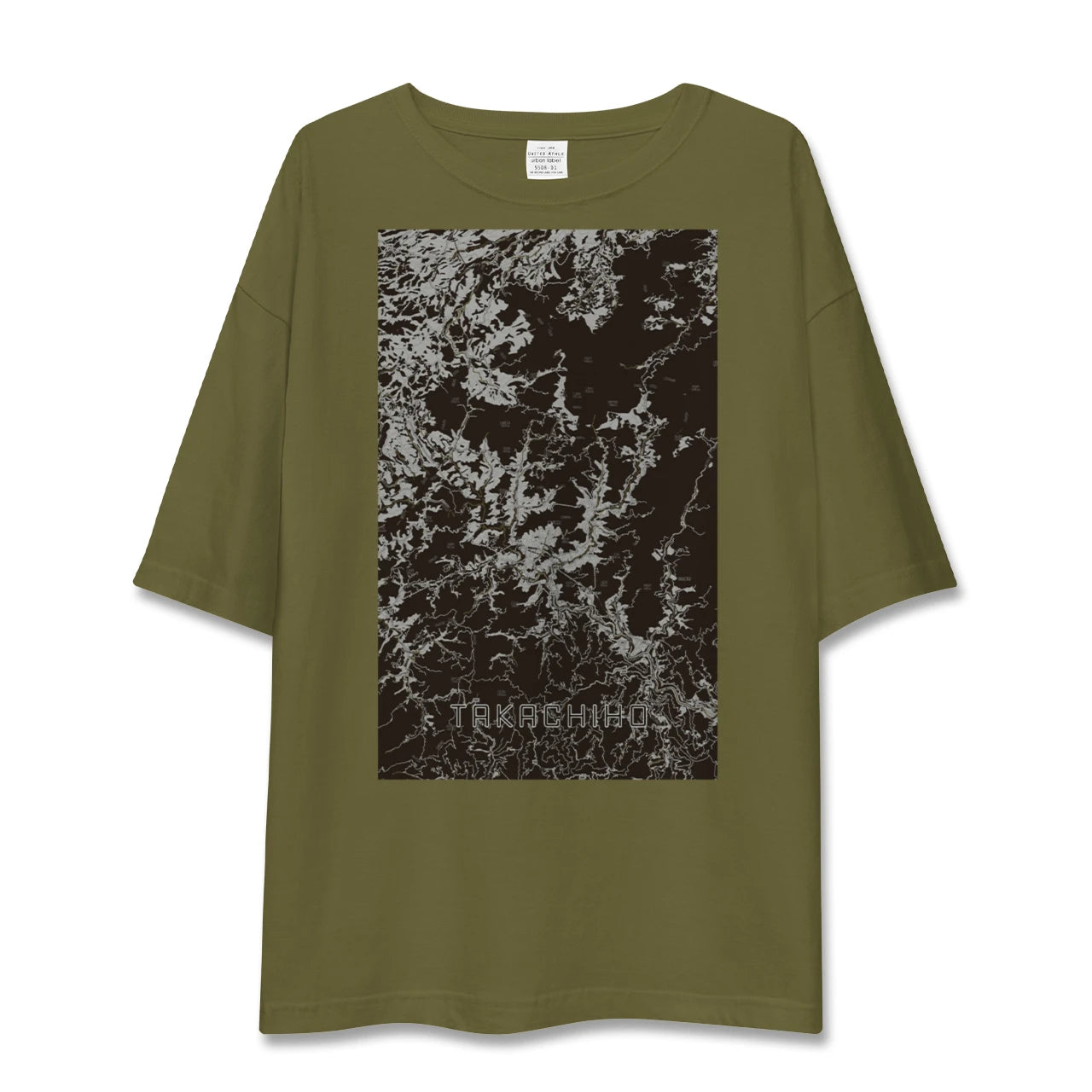 【高千穂(宮崎県)】地図柄ビッグシルエットTシャツ