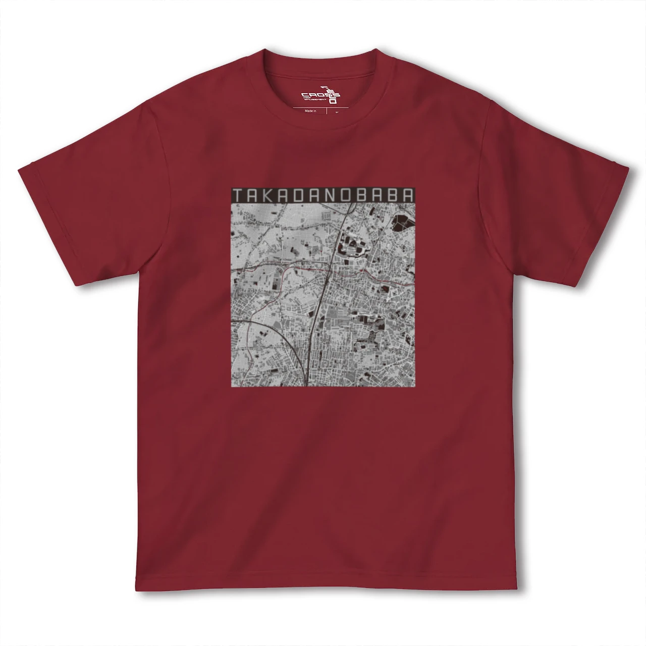 【高田馬場(東京都)】地図柄ヘビーウェイトTシャツ