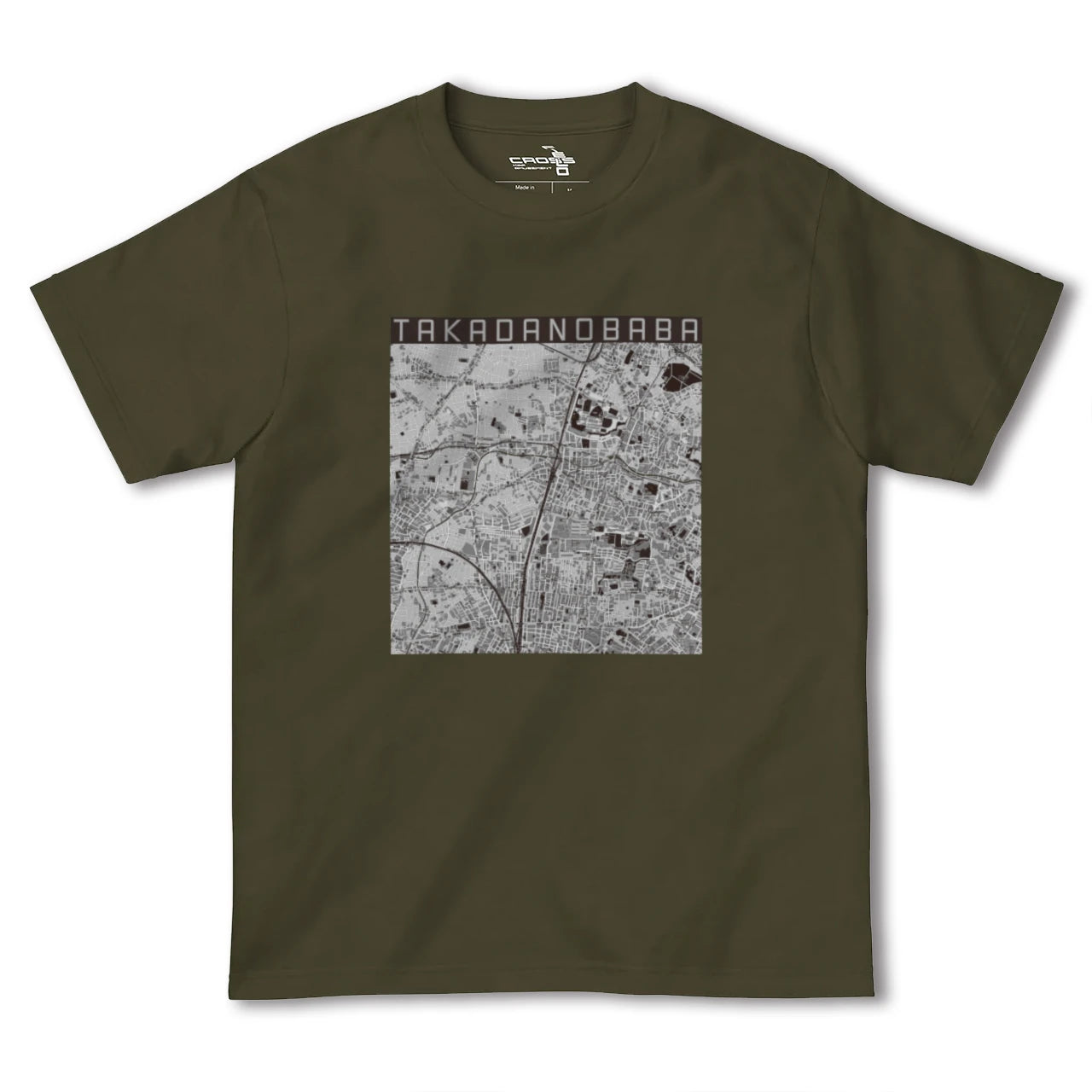 【高田馬場(東京都)】地図柄ヘビーウェイトTシャツ