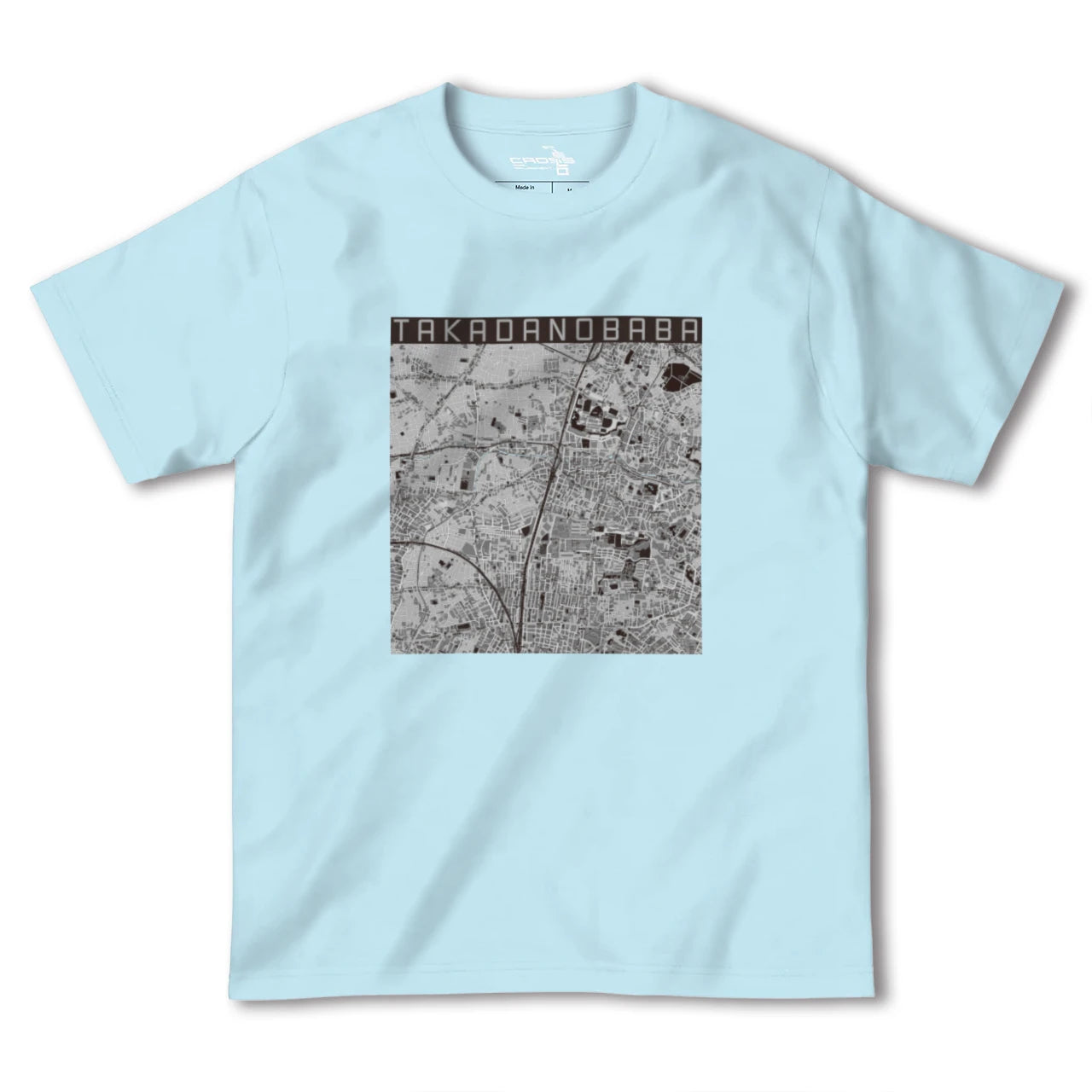 【高田馬場(東京都)】地図柄ヘビーウェイトTシャツ