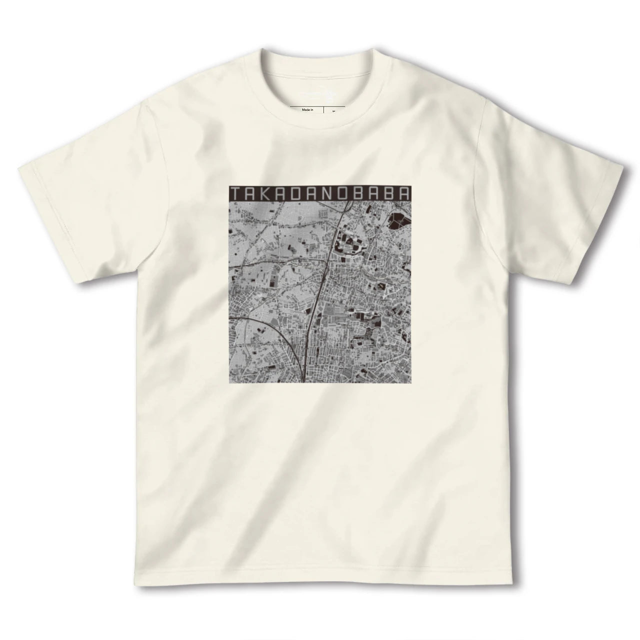 【高田馬場(東京都)】地図柄ヘビーウェイトTシャツ