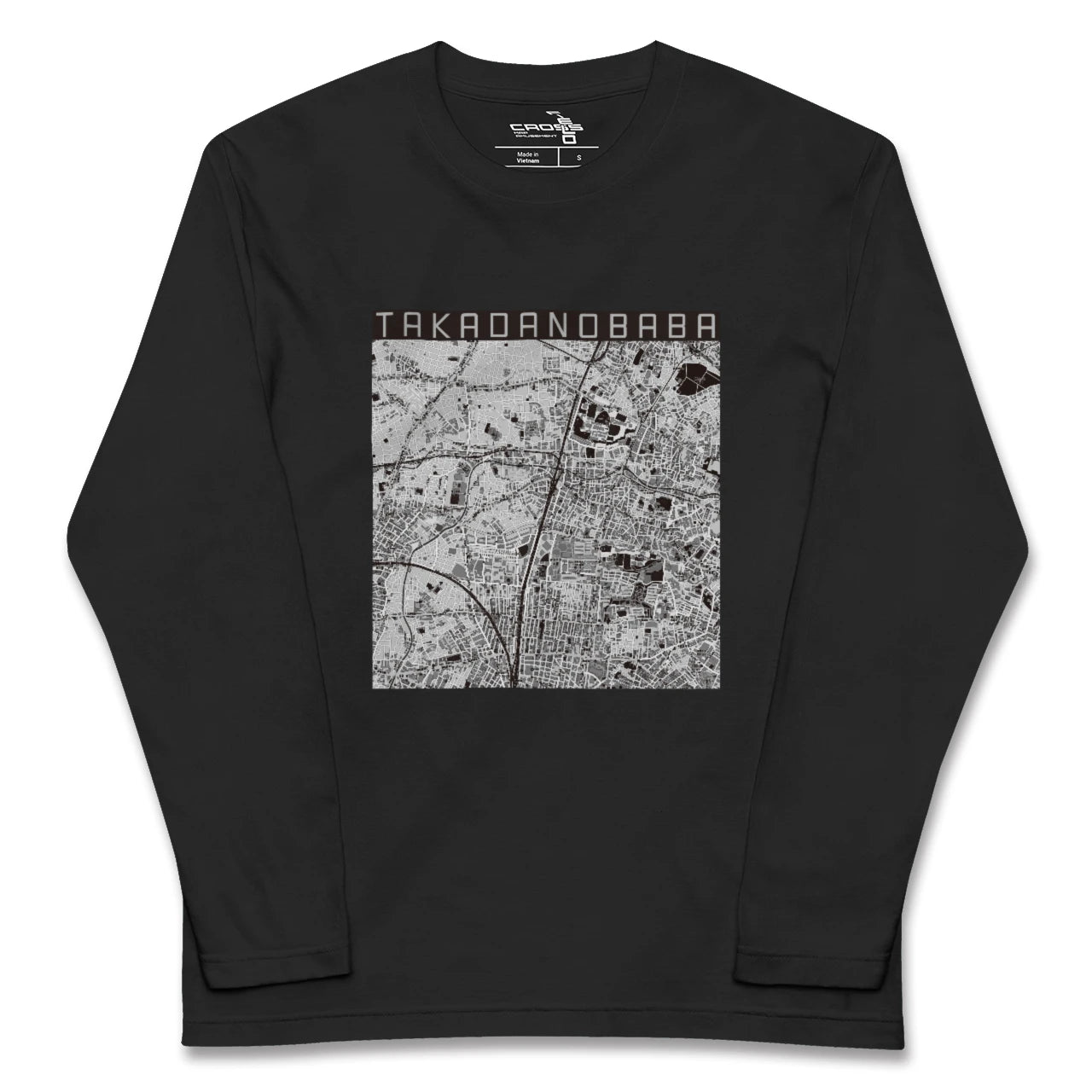 【高田馬場(東京都)】地図柄ロングスリーブTシャツ