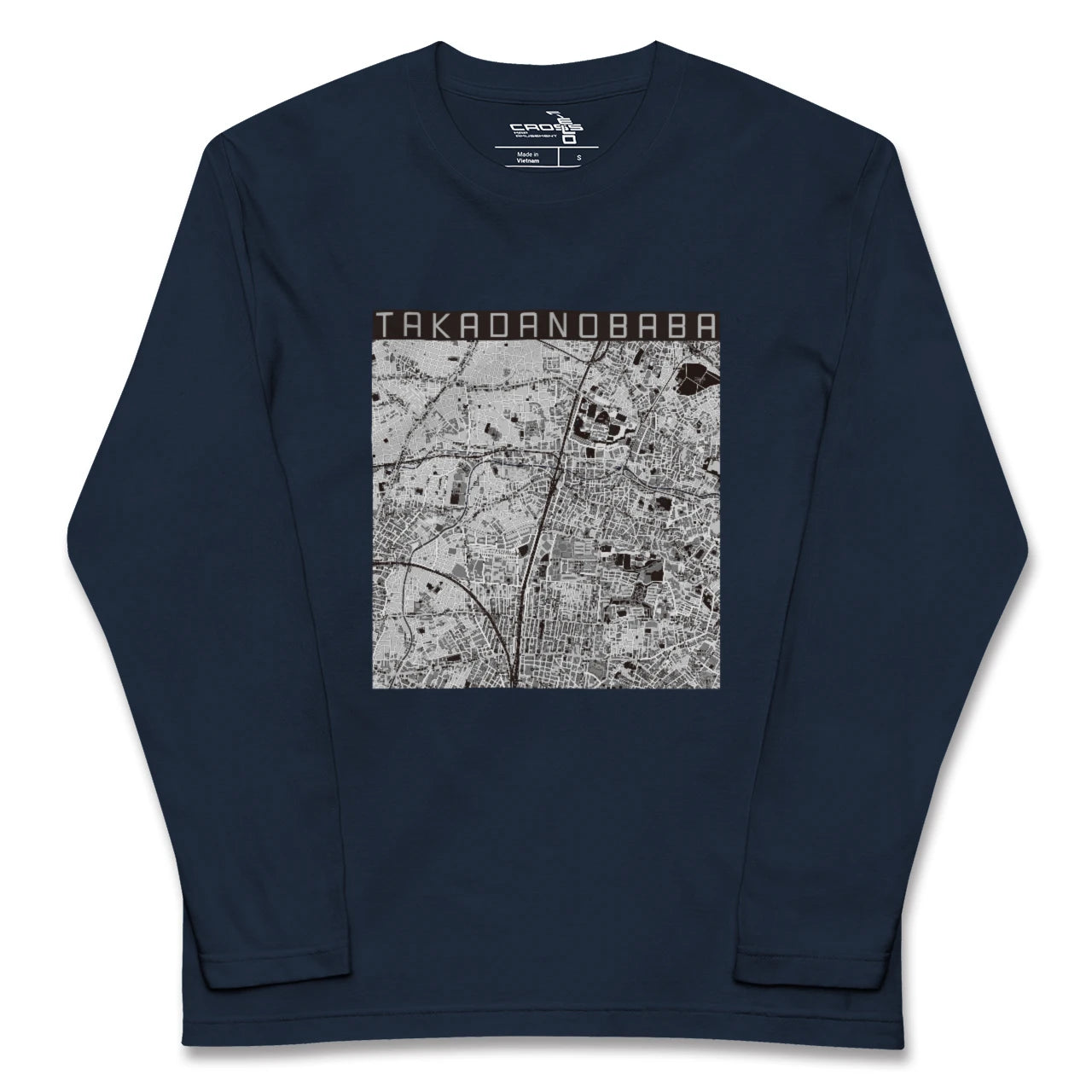 【高田馬場(東京都)】地図柄ロングスリーブTシャツ