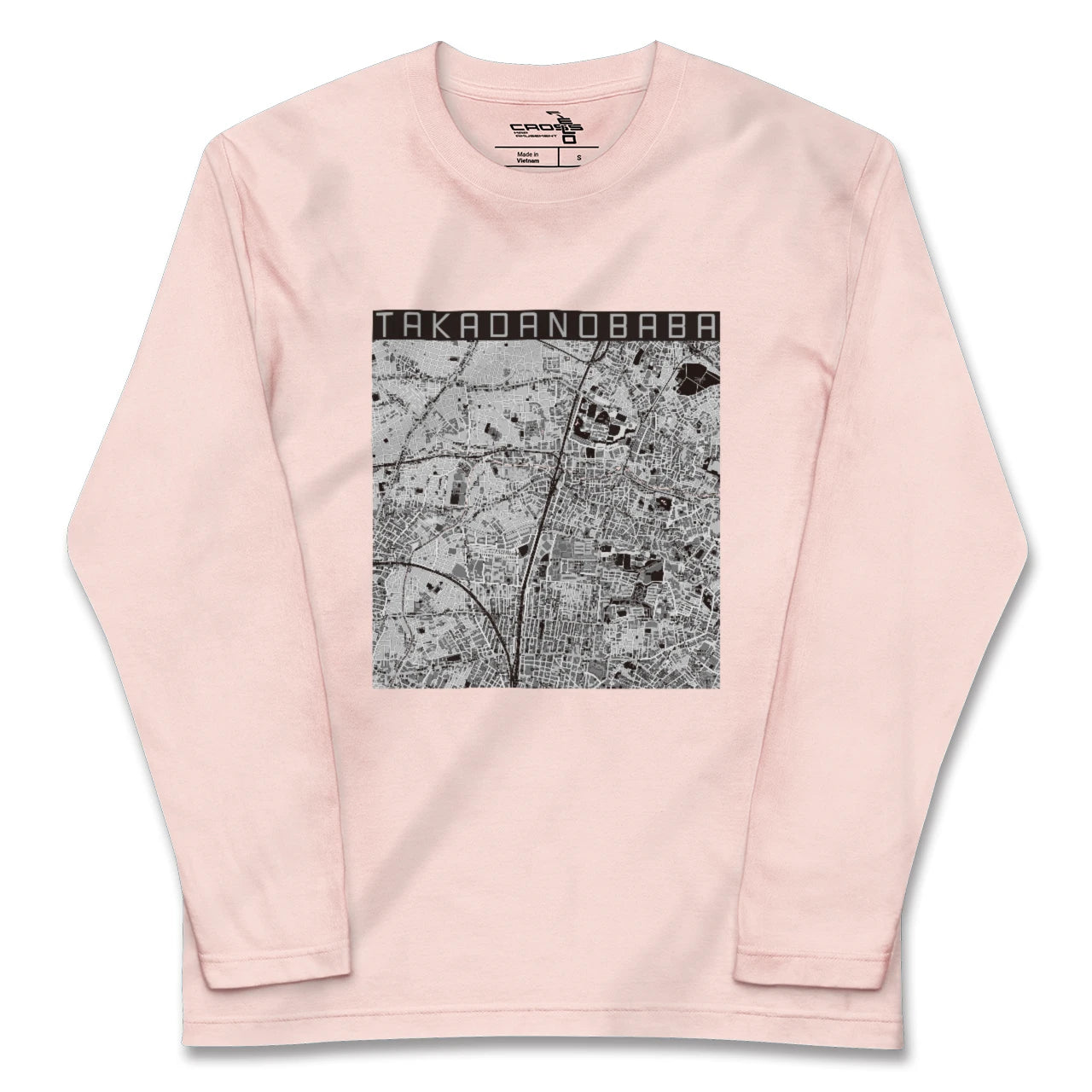 【高田馬場(東京都)】地図柄ロングスリーブTシャツ