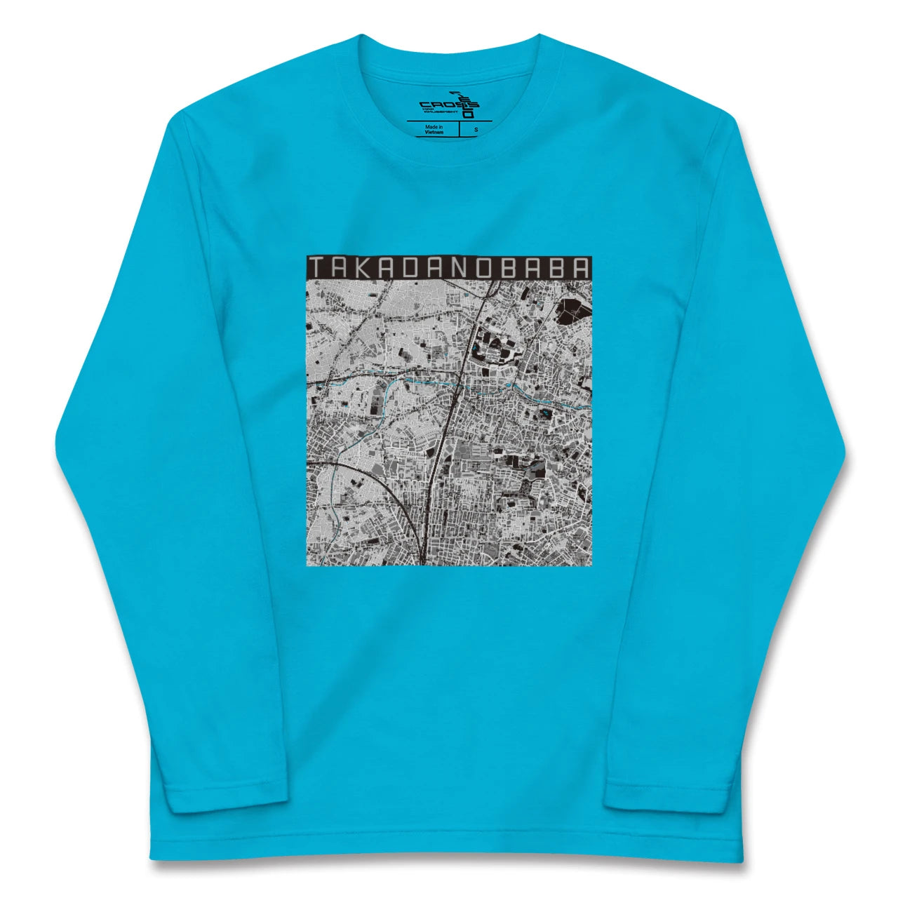 【高田馬場(東京都)】地図柄ロングスリーブTシャツ