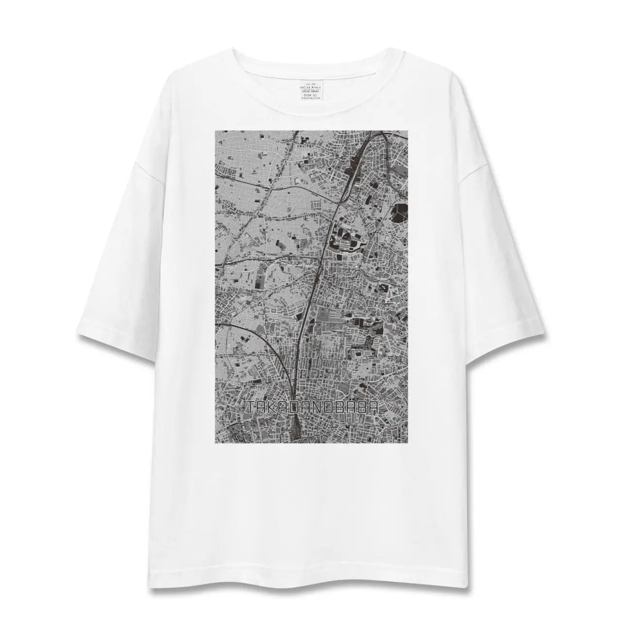 【高田馬場(東京都)】地図柄ビッグシルエットTシャツ