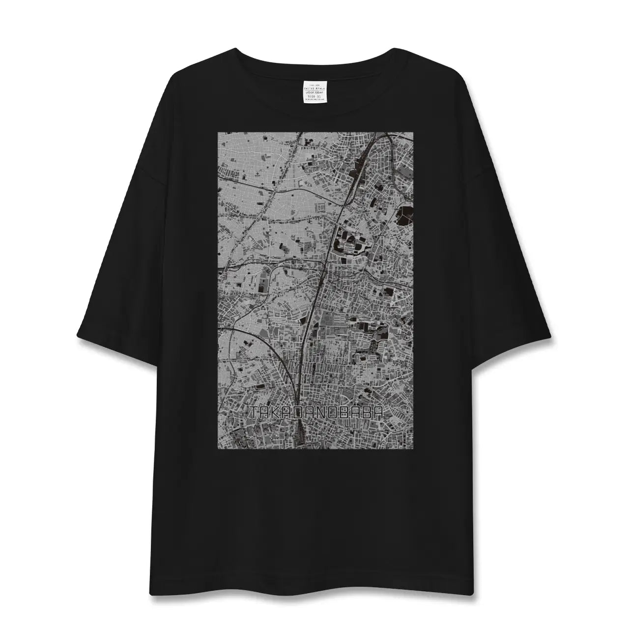 【高田馬場(東京都)】地図柄ビッグシルエットTシャツ