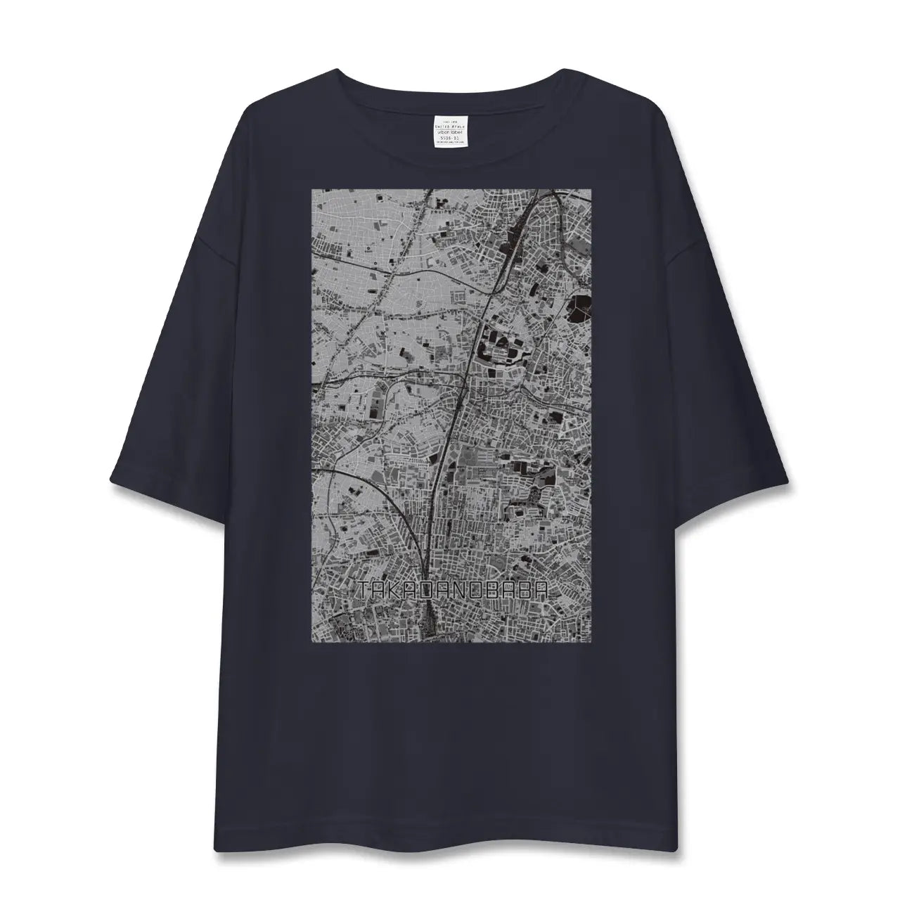 【高田馬場(東京都)】地図柄ビッグシルエットTシャツ