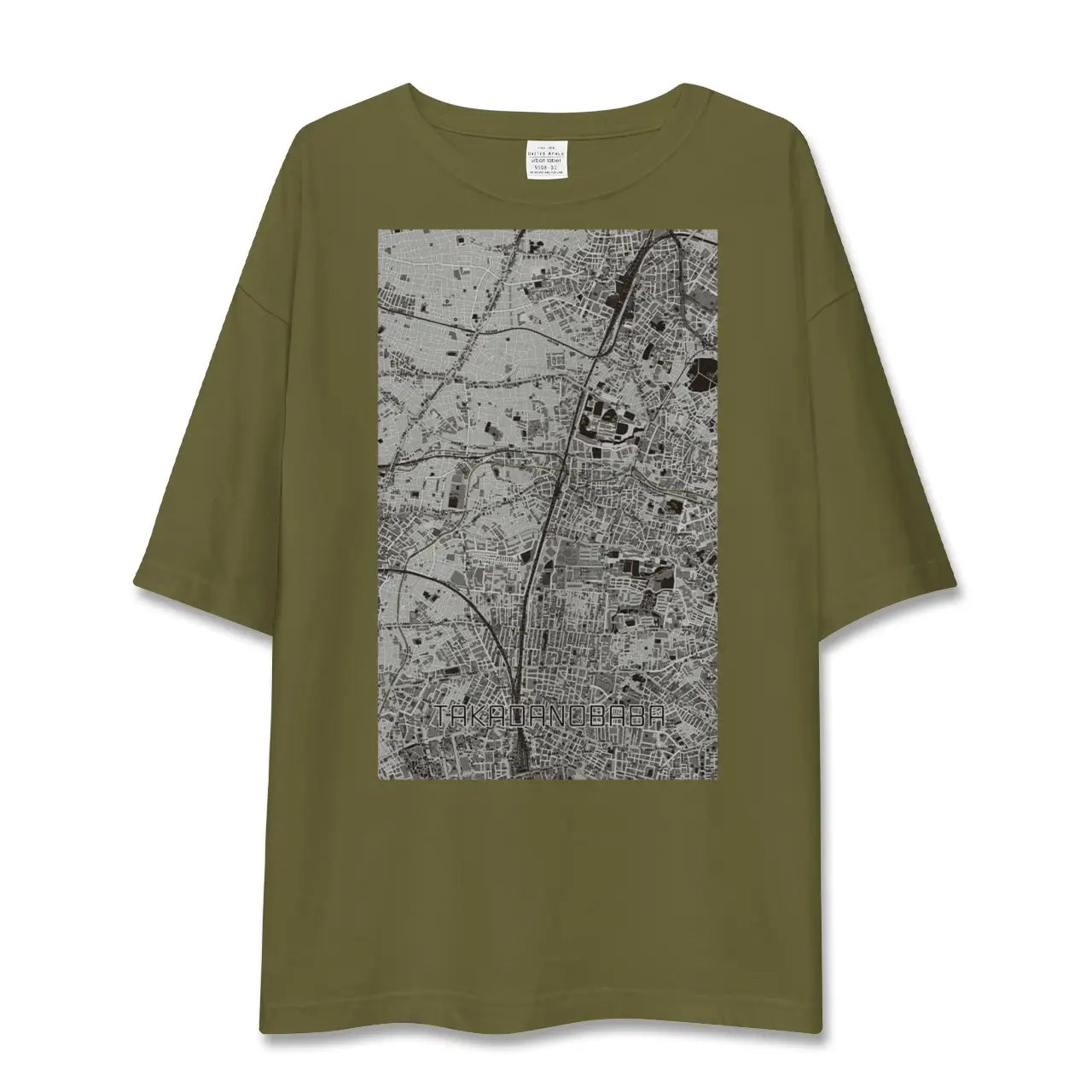 【高田馬場(東京都)】地図柄ビッグシルエットTシャツ