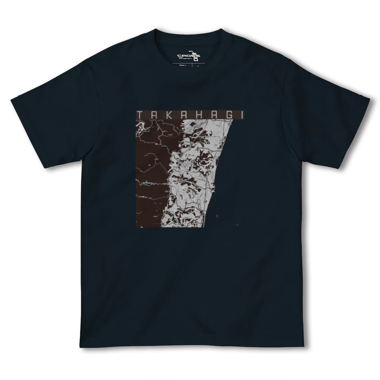 【高萩(茨城県)】地図柄ヘビーウェイトTシャツ
