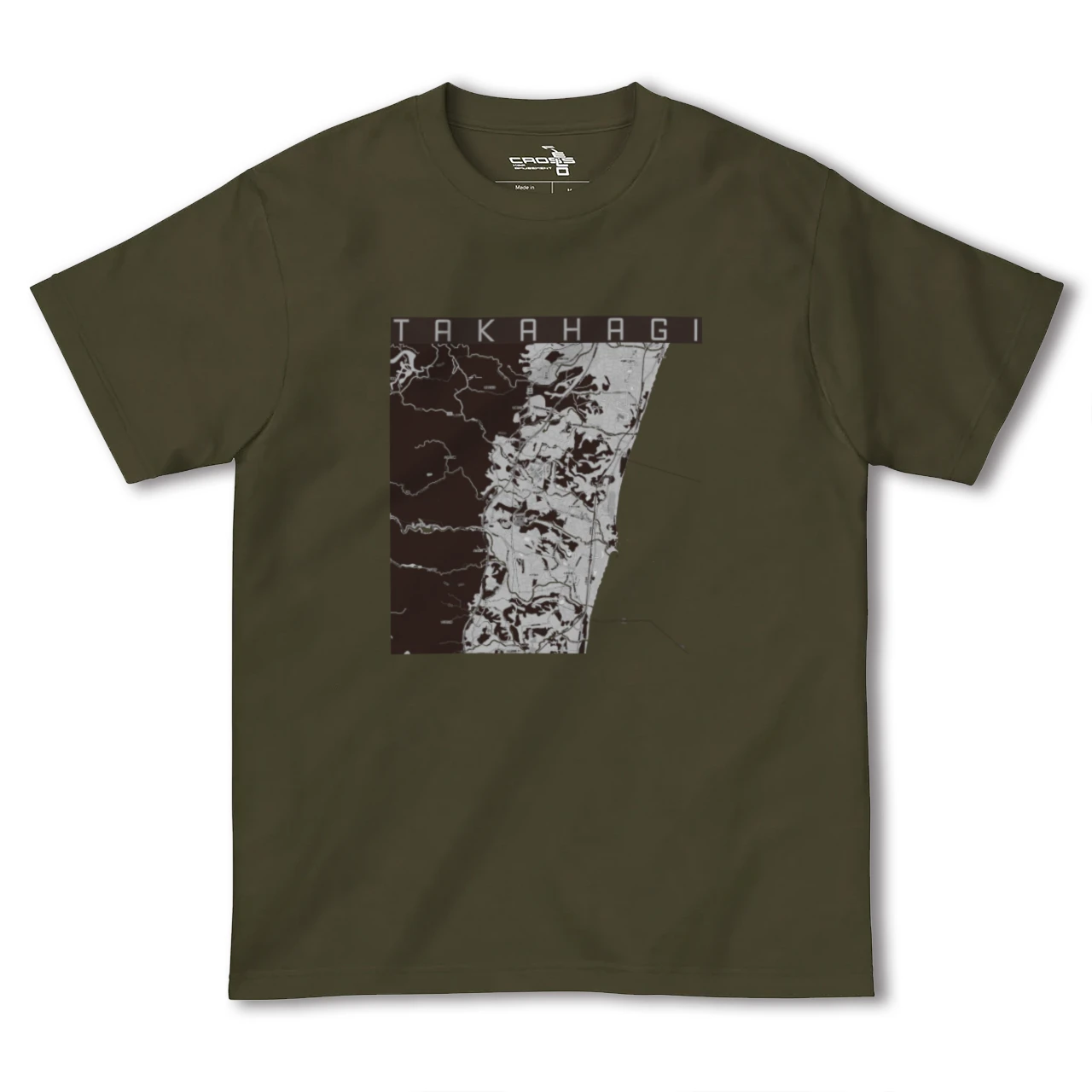 【高萩(茨城県)】地図柄ヘビーウェイトTシャツ