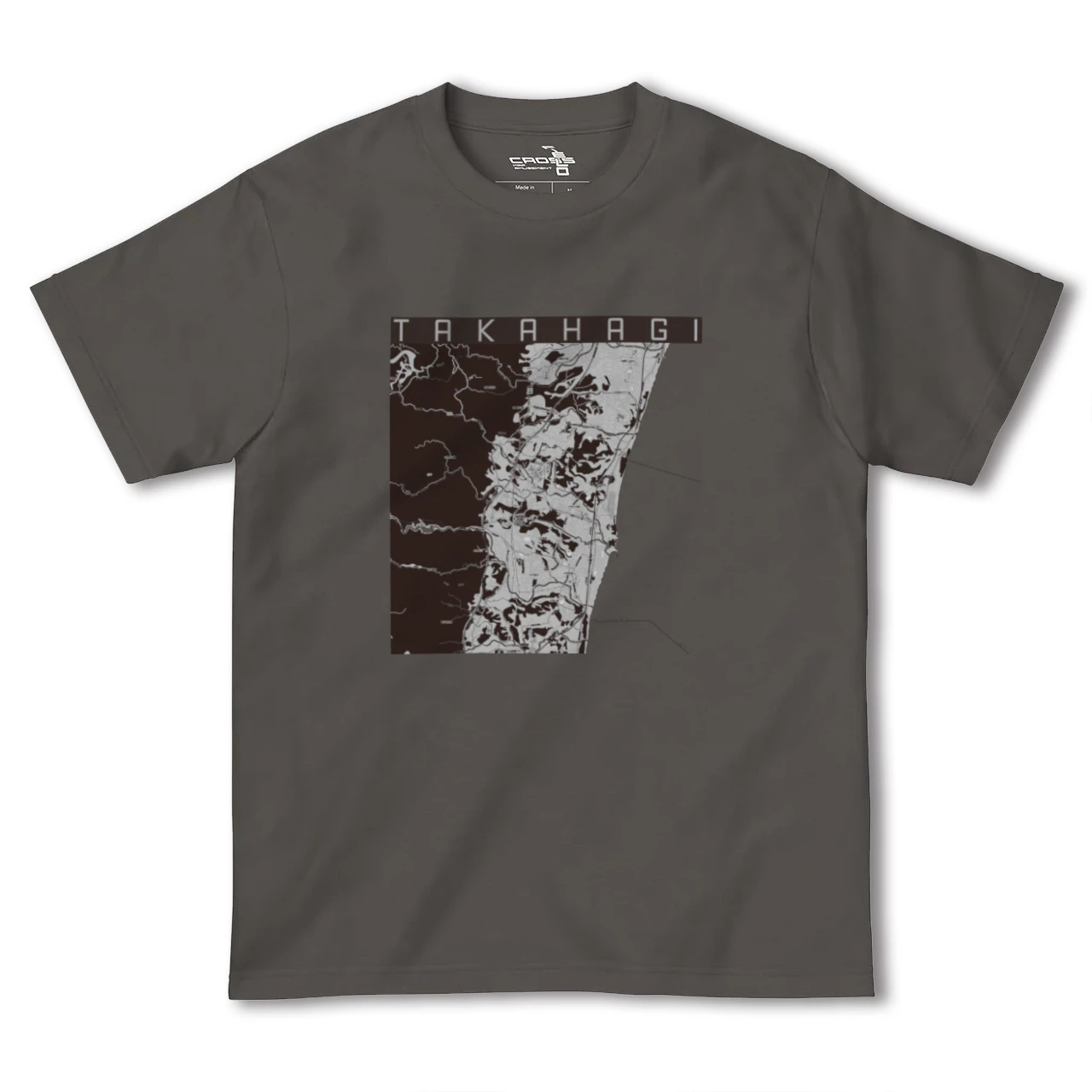 【高萩(茨城県)】地図柄ヘビーウェイトTシャツ