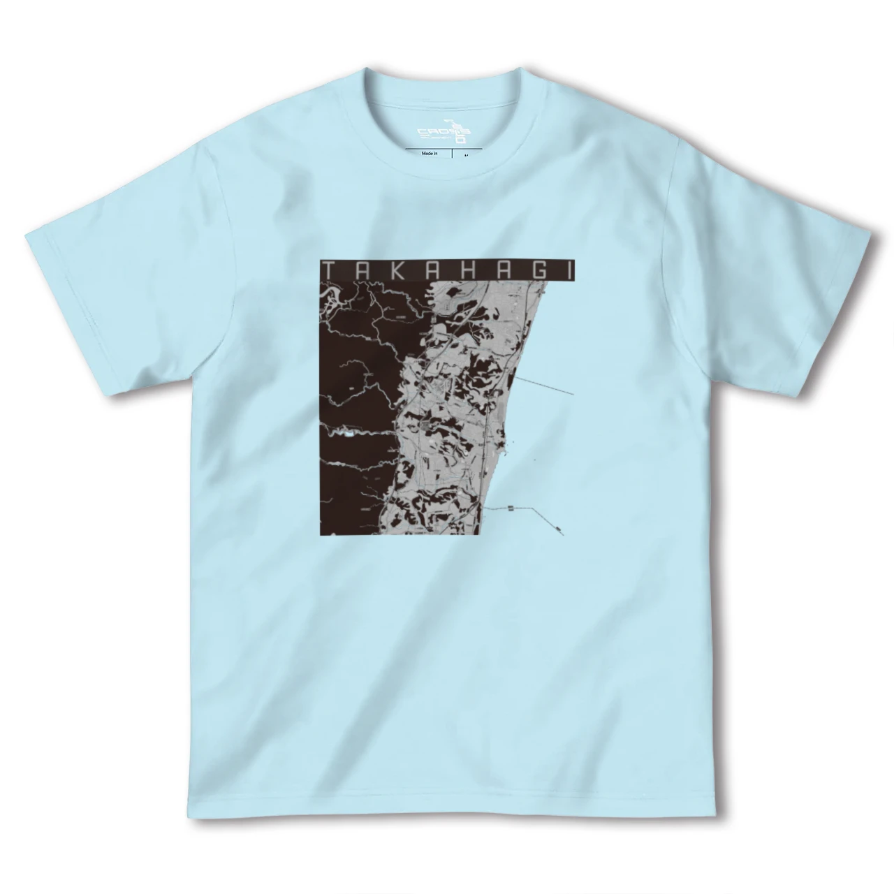 【高萩(茨城県)】地図柄ヘビーウェイトTシャツ