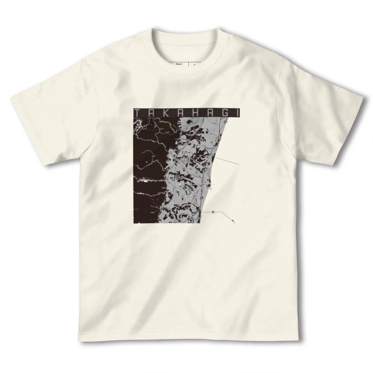 【高萩(茨城県)】地図柄ヘビーウェイトTシャツ