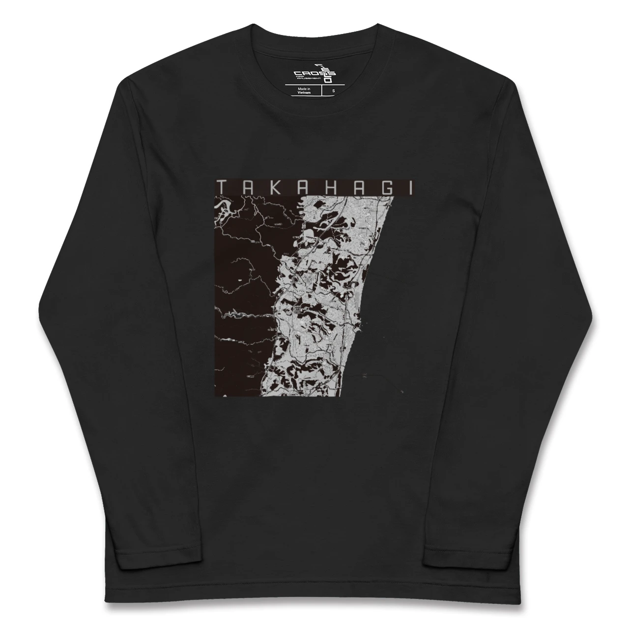 【高萩(茨城県)】地図柄ロングスリーブTシャツ