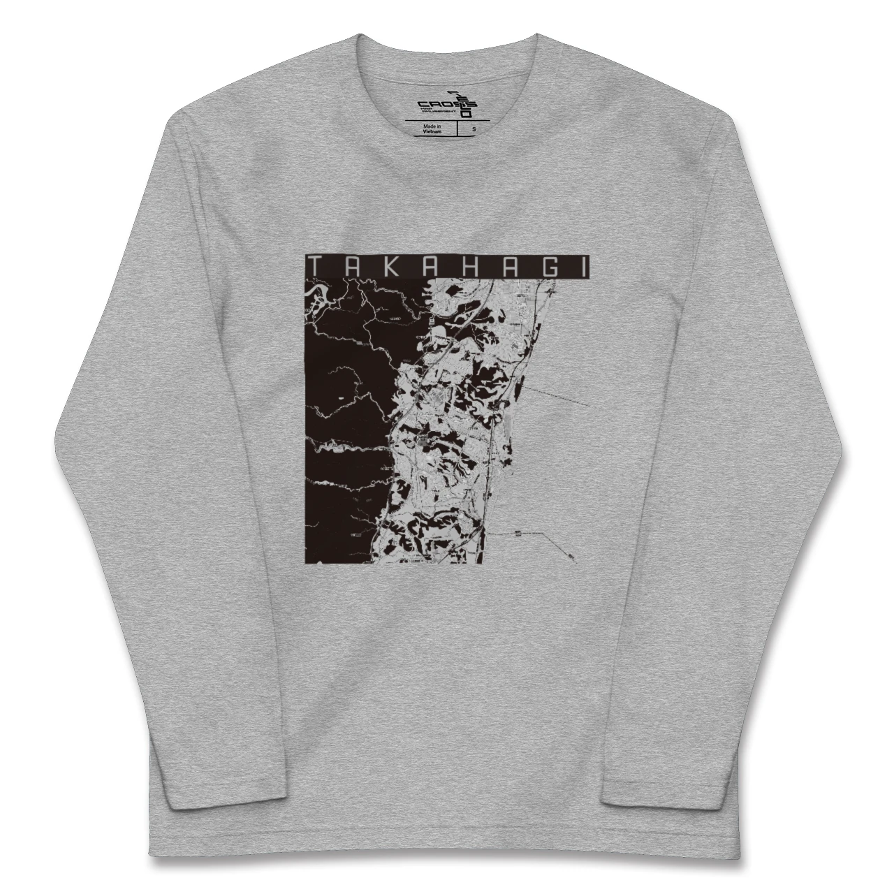 【高萩(茨城県)】地図柄ロングスリーブTシャツ