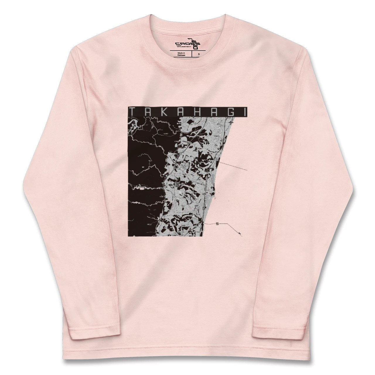 【高萩(茨城県)】地図柄ロングスリーブTシャツ